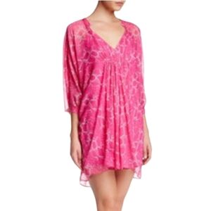 Diane Von Furstenberg Fleurette Kaftan Dress In Pink 2